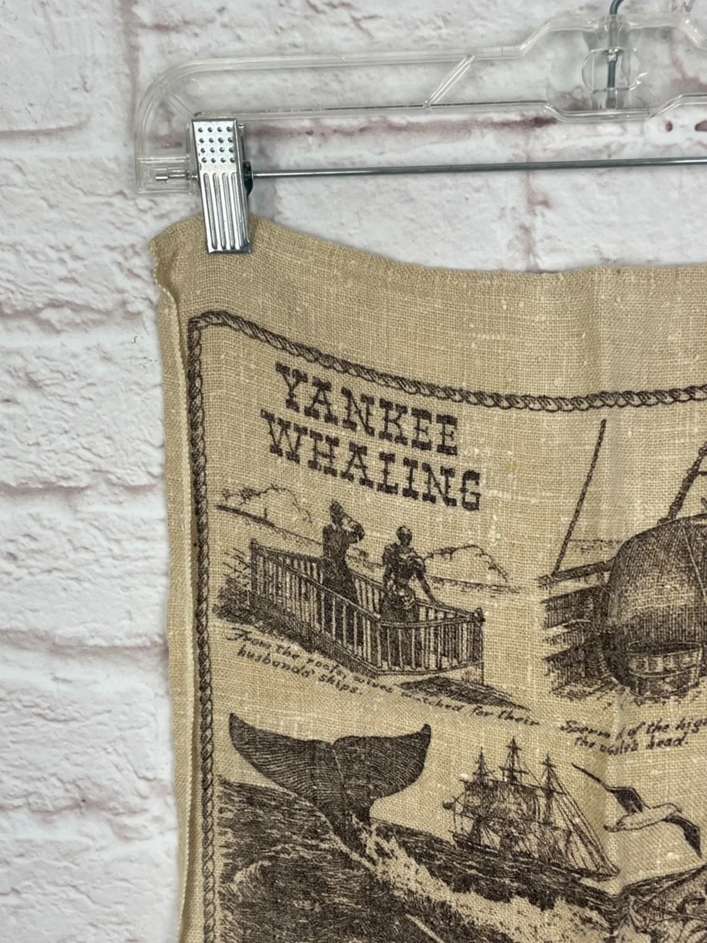 Yankee Whaling Vintage Linen Towel by Warren Boucher